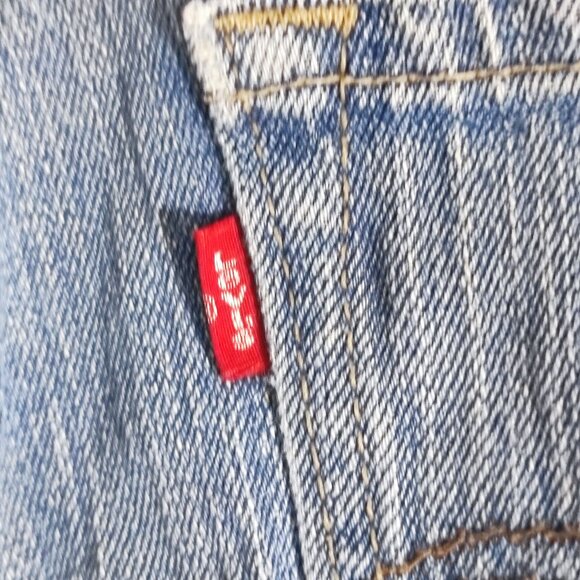 Levi's 511 jeans men's size W28XL28 medium washed blue slim fit straight jeans - Picture 6 of 16